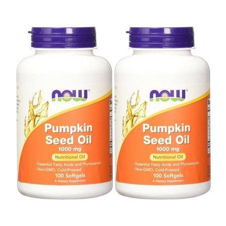 Now Foods - Pumpkin Seed Oil 1000 mg 100 Sgels (Pack of 2)