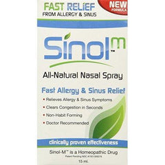 Sinol-M Homeopathic Allergy & Sinus Relief, 0.5 Fl Oz